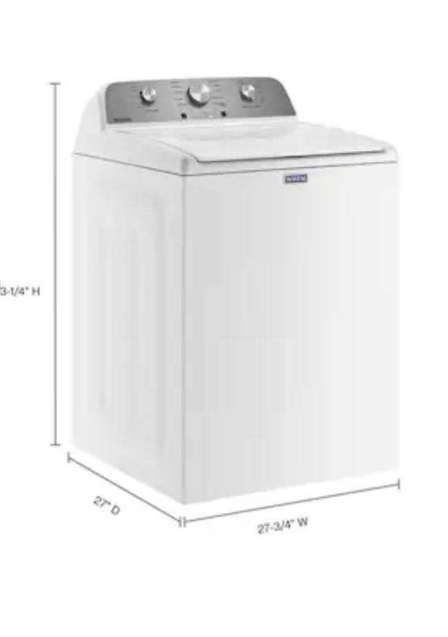 Maytag Deep Fill 4.5-cu ft High Efficiency Agitator Top-Load Washer