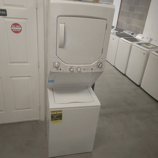 Used Frigidaire 24 inch Apartment Size Stack 2.3 cubic ft Washer and 4.4 cubic ft Electric Dryer