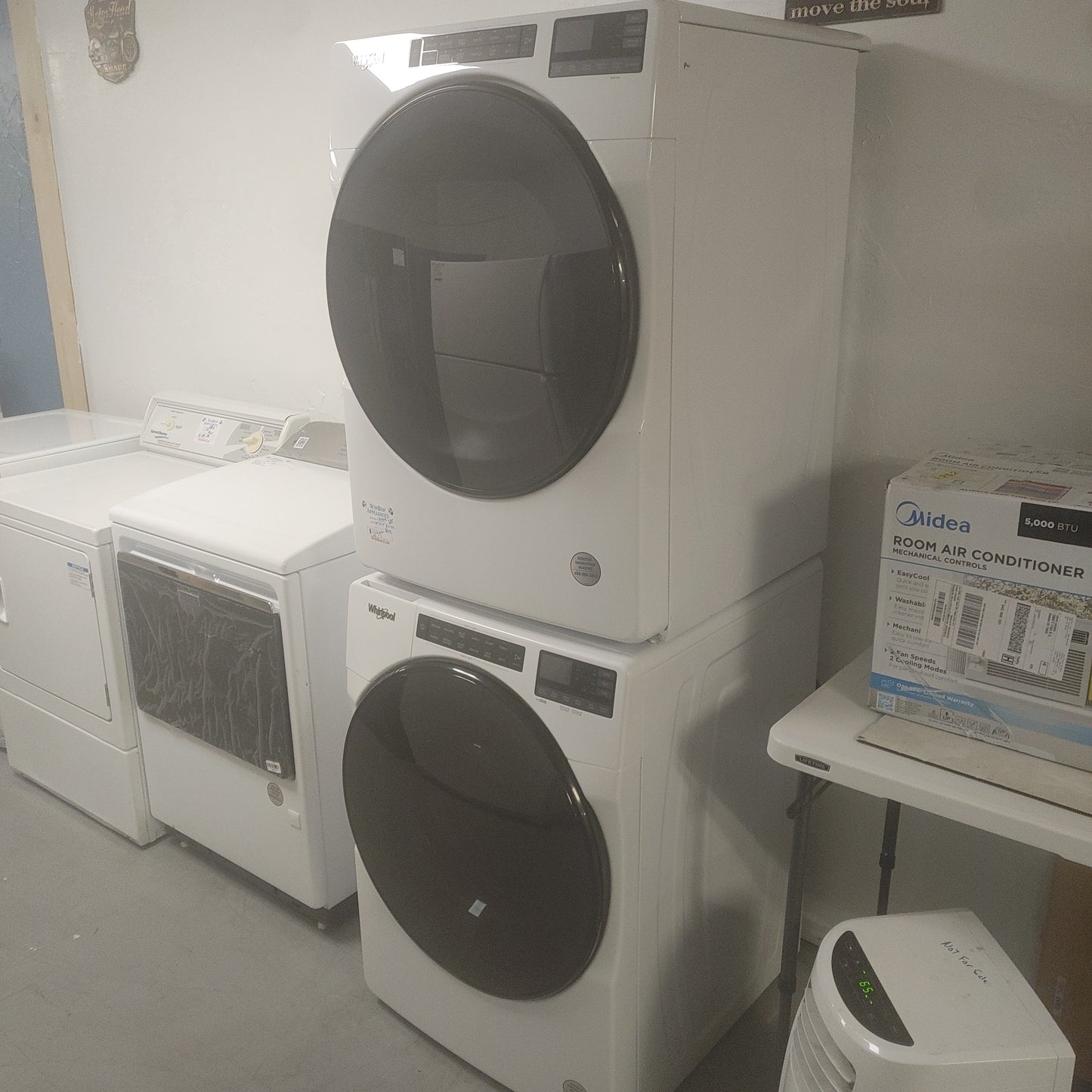 New Whirlpool 4.5 cubic ft Front Load Washer and 7.4 cubic ft stackable Electric Dryer Set. Available in gas or electric?