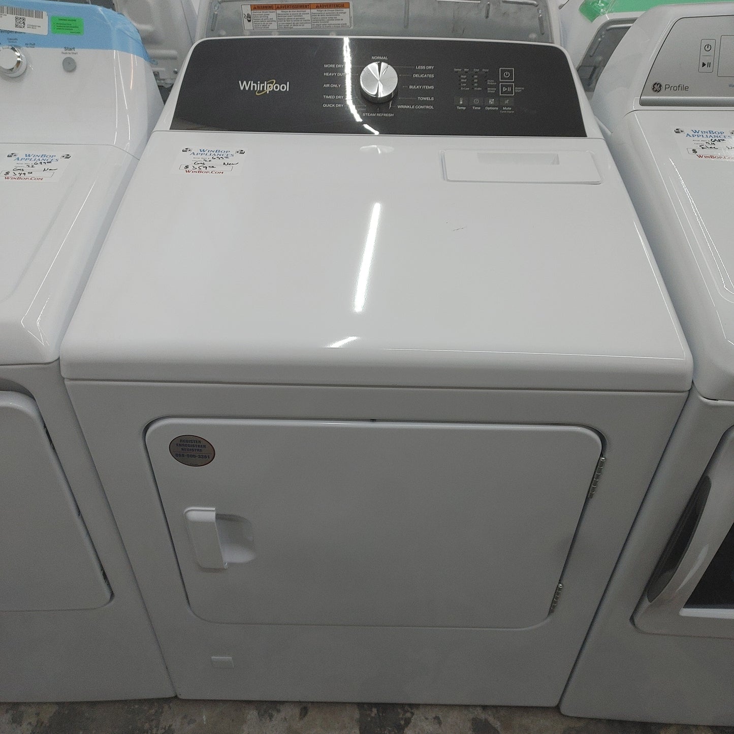 New Whirlpool 7 cubic ft Gas Dryer