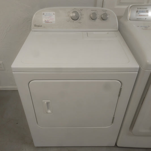 Used 7 cubic foot Whirlpool electric dryer
