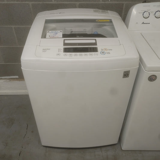 Used LG 4.1 cubic foot top load washer with impeller agitator and forward facing controls