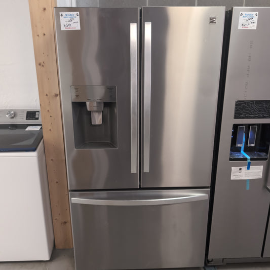 Used Kenmore 25.5 cubic ft stainless French door refrigerator