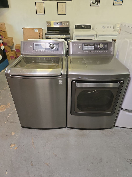 Used LG top load washer and dryer set