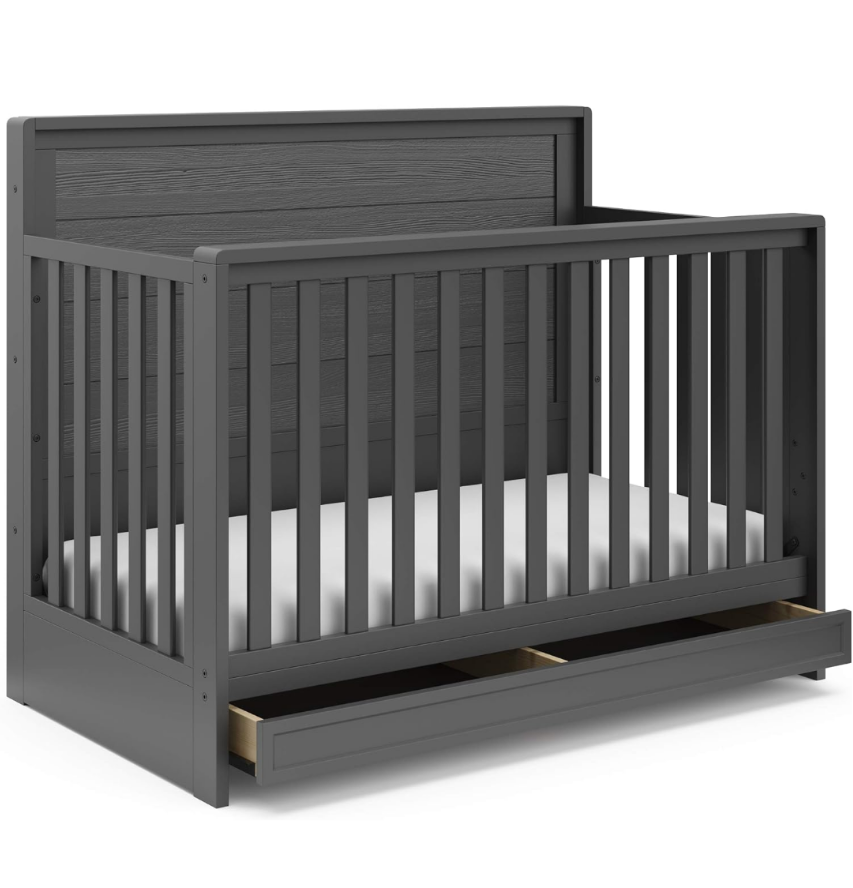 Luna 5 in 1 Convertable crib with drawer. New in box. Damaged box