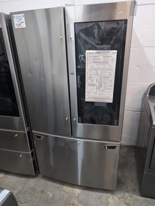 New LG 27 cubic foot, French door, stainless refrigerator