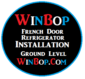 French Door/ Side by Side Refrigerator Installation - Ground Level